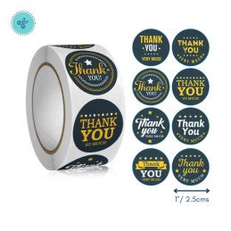 STICKERS THANK YOU (GANAD.), K-214, 500UND, 1"