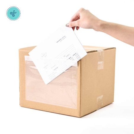 FUNDAS PARA DOCUMENTOS, 9.5x7" (23.5x17.5cm) 100UND