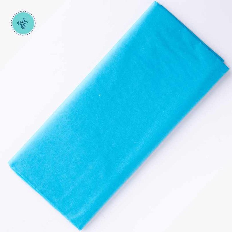 TISSUE LISO AZUL CLARO, 10 pliegos, 20x26"