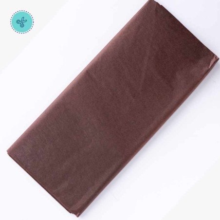 TISSUE LISO CHOCOLATE, 10 pliegos, 20x26"