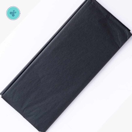TISSUE LISO NEGRO, 10 pliegos, 20x26"