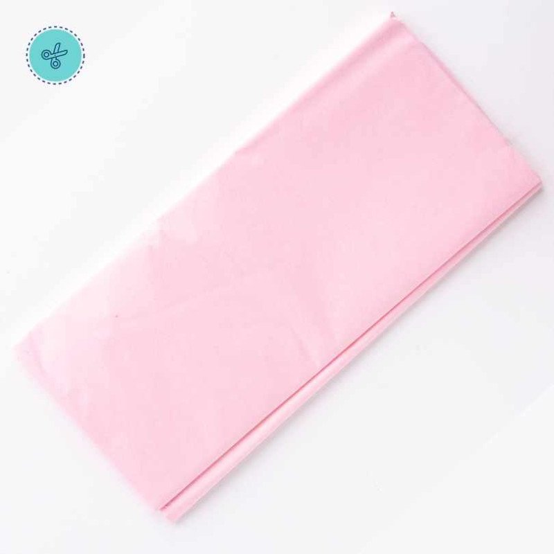 TISSUE LISO ROSADO, 10 pliegos, 20x26"