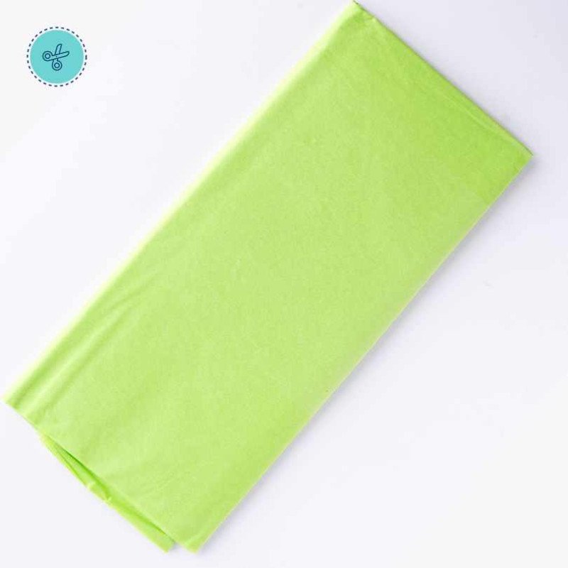 TISSUE LISO VERDE MANZANA, 10 pliegos, 20x26"