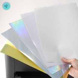 VINIL DE IMPRESION INKJET BLANCO A4 - 10 HOJAS