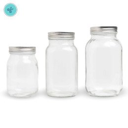 TARROS DE VIDRIO 33.8oz / 1 L(12und)