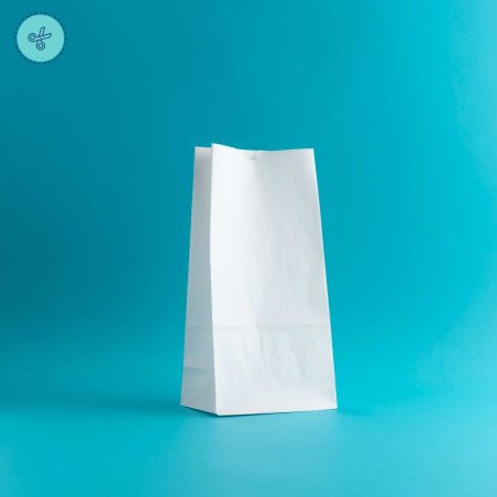 BOLSAS PAPEL DELI NO.5 BLANCO 14X28X9 cm (50und)
