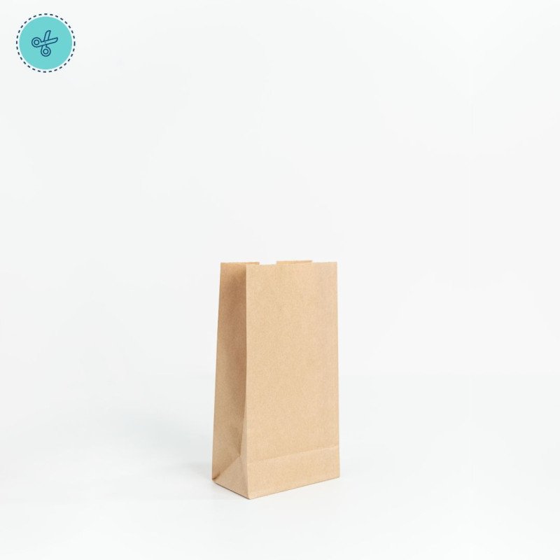 BOLSAS PAPEL DELI NO.2 KRAFT 11X21.5X6.5 cm (50und)