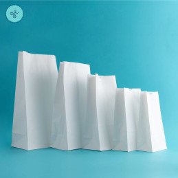 BOLSAS PAPEL DELI NO.5 BLANCO 14X28X9 cm (50und)