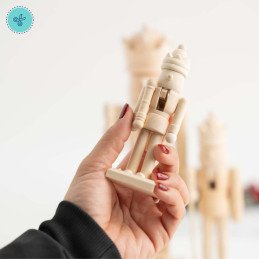 CASCANUECES DIY 13CM / 5" PINTURA - PINCEL MADERA NATURAL