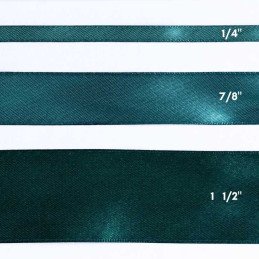 CINTA SATIN 1/4" VERDE ESMERALDA 50yd