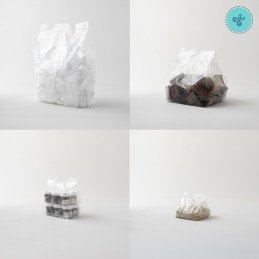 BOLSAS DE POLIETILENO FUELLES, TAMAÑO M 22x15.5x7cm (100UND)