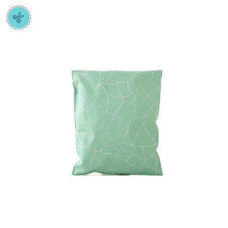 MAILER BAG ESTAMPADA AQUA 10X11.4"- 25.5X29CM (50UND)