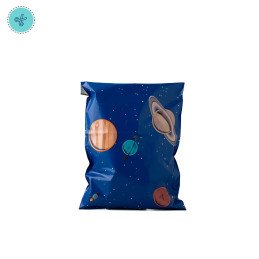 MAILER BAG ESTAMPADA PLANETAS 10X13"- 25.5X33CM (50UND)