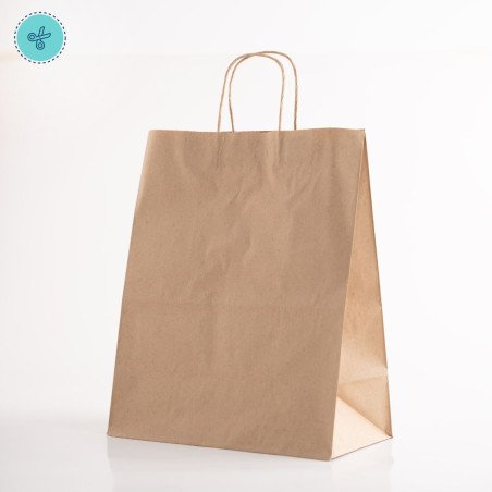 BOLSA PAPEL ASA KRAFT XXL 33X40.5X18CM (12UND)
