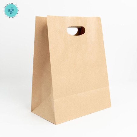 BOLSAS PAPEL ASA TROQ L 25X33X15CM (50UND)