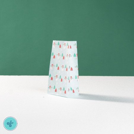 BOLSAS NAVIDAD DELI MUÑECO DE NIEVE 12X23X7.5CM (12UND)