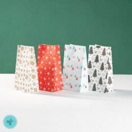 BOLSAS NAVIDAD DELI MUÑECO DE NIEVE 12X23X7.5CM (12UND)
