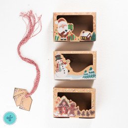 CAJA NAVIDAD CON VENTANA 22X15X7CM (12UND)