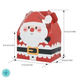 CAJA NAVIDAD 3D RENO 11.5X15X8.5CM (12UND)