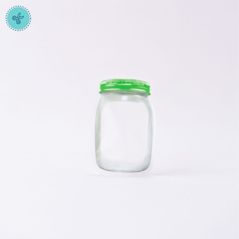 MASON JAR PEQUEÑA VERDE 50UND
