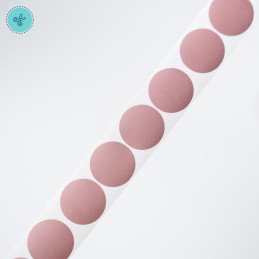 STICKER SEGUR. CIRCULO ROSEGOLD (RASPAITO), 300 UND, 1"
