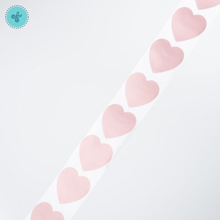 STICKER SEGUR. CORAZON ROSEGOLD (RASPAITO), 300 UND, 1"
