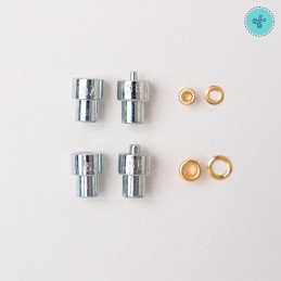 KIT DE PERFORADORA Y OJALES 3mm y 5mm