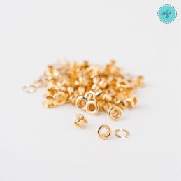 OJALES DORADO  3/16" (5 MM) 40 UND