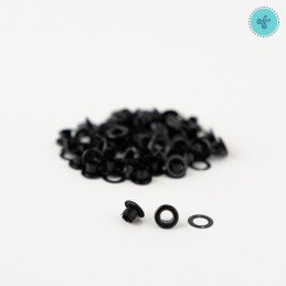 OJALES NEGRO  3/16" (5 MM) 40 UND