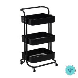 CARRITO METAL NEGRO