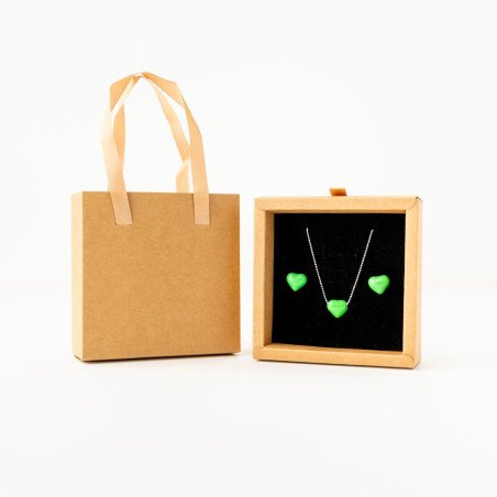 CAJAS LINEA JOYERIA, COLOR KRAFT, 10x10x3.5cm (12UND)