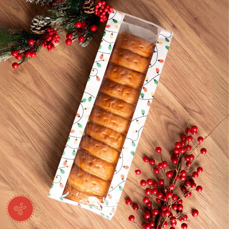 BOLSA PARA PAN DE JAMON M25, CIERRE TWISTIE 48x16x6CM 50UND