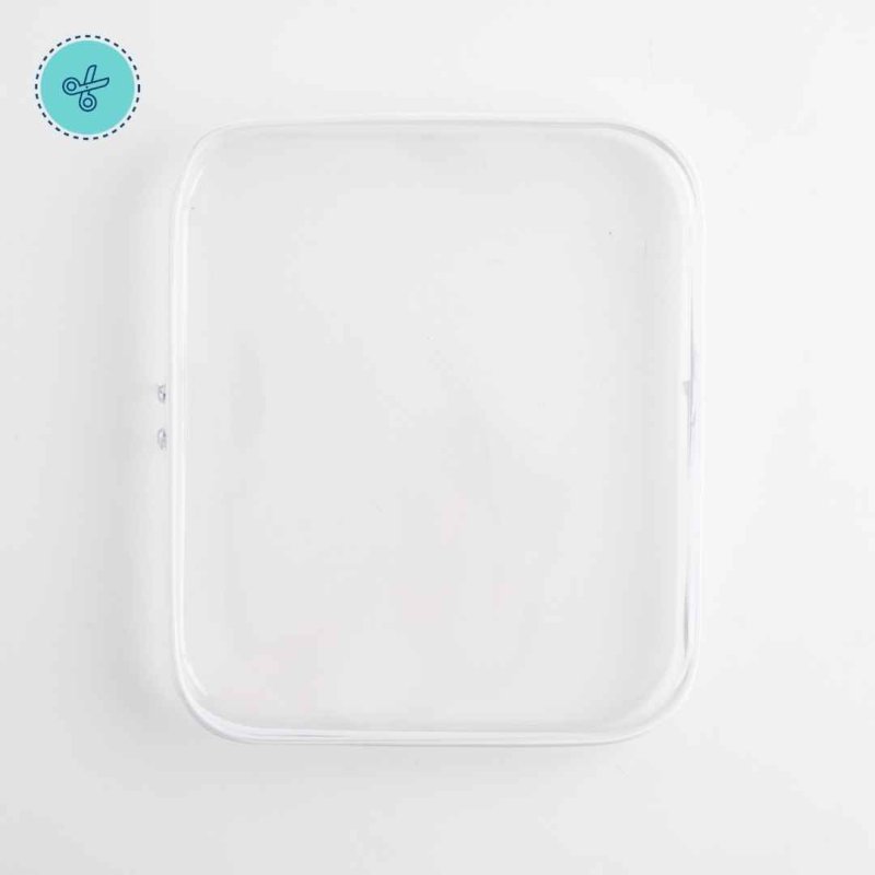 ESTUCHE MULTIUSO TAPA DURA TRANSP. L 35.5 X 31 X 4.8 CM