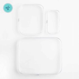 ESTUCHE MULTIUSO TAPA DURA TRANSP. S 7.68" X 4.13" X 1.9"