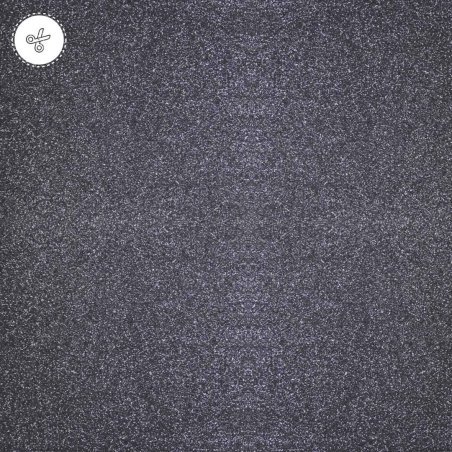 CART GLITTER NEGRO 210g 10"X10 1/2"