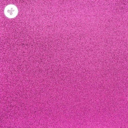 CART GLITTER FUCSIA 210g 10"X10 1/2"