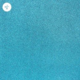 CART GLITTER AQUA 210g 10"X10 1/2"