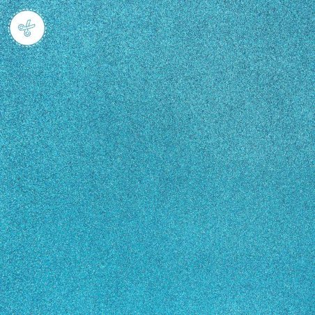 CART GLITTER AQUA 210g 10"X10 1/2"