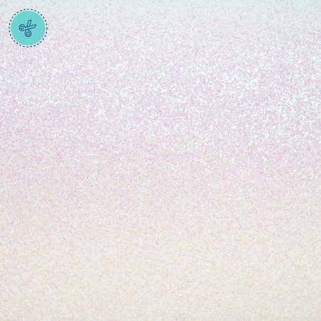 CART GLITTER BLANCO 210g 12"X12"