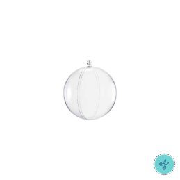 ESFERAS TRANSPARENTES 6CM  X12 UNDS