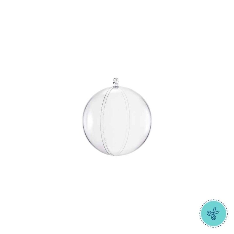 ESFERAS TRANSPARENTES 6CM  X12 UNDS