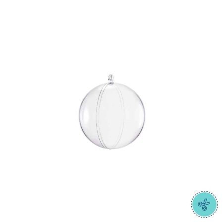 ESFERAS TRANSPARENTES 6CM  X12 UNDS