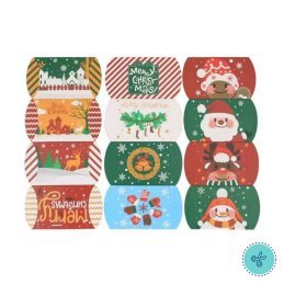 PILLOW BOX NAVIDAD 12X7.2X2.5CM - 12UND