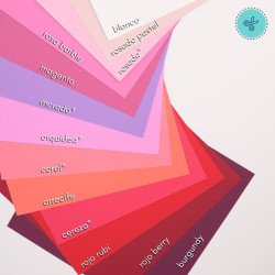 CART LISA ROSADO 270GR 12"X12"