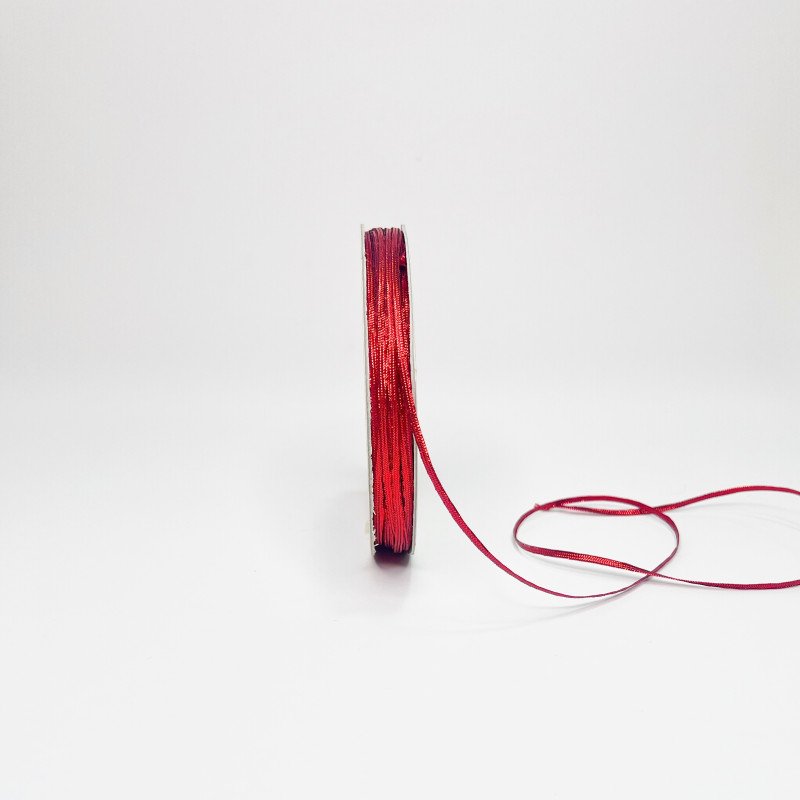 CINTA GALON ROJO 3mm x 25yd