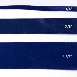 CINTA SATIN 1/4" MEDIA NOCHE 50yd