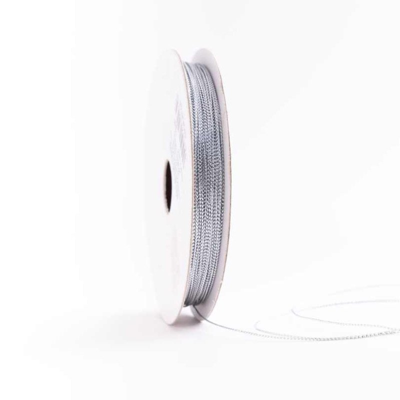 CORDON METAL PLATEADO 1mm x  25yd