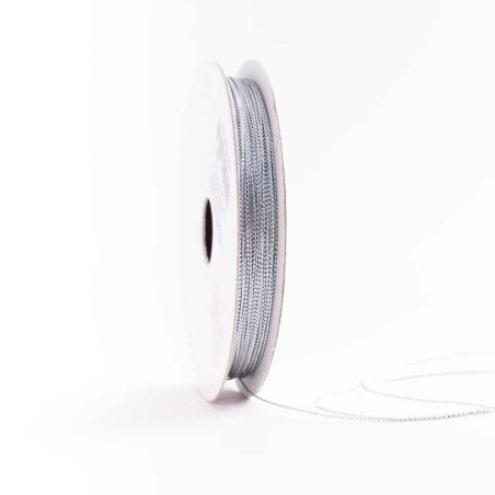 CORDON METAL PLATEADO 1mm x  25yd