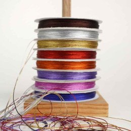 CORDON METAL PLATEADO 1mm x  25yd