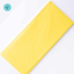 TISSUE LISO AMARILLO, 10 pliegos, 20x26"